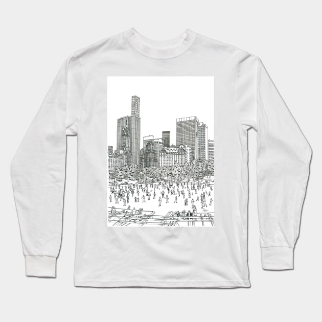 Central Park in NY Long Sleeve T-Shirt by valery in the gallery